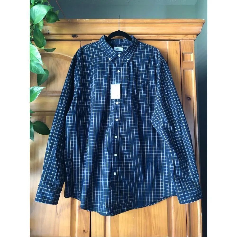 Croft & Barrow Men's Easy Care Shirt Wrinkle Resistant SZ XXL NWT